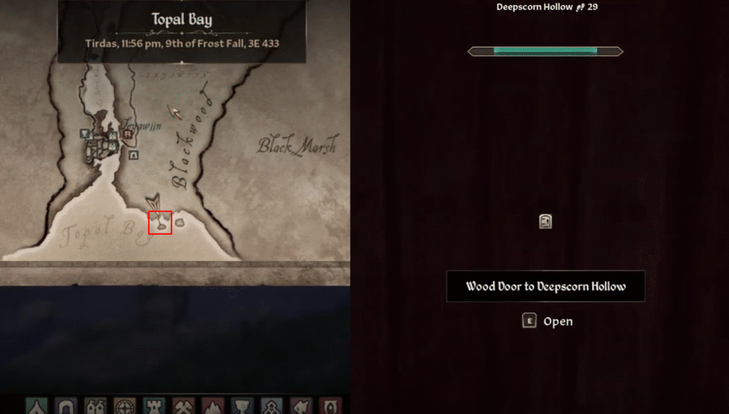 TES 4 oblivion remastered map with location