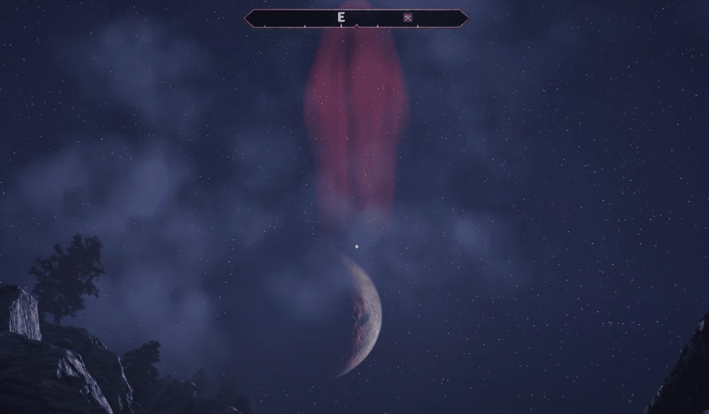 TES 4 oblivion remastered red beam of light